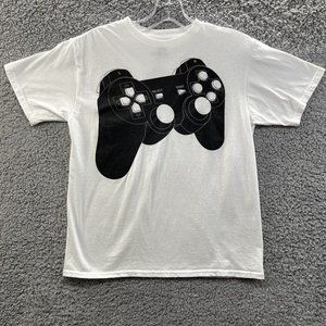 PlayStation Boy's Shirt Boys Medium White T Shirt PS Controller Graphic Boys M